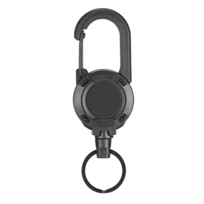Outdoor Retractable Keychain: Wire Rope Reel with Steel Cable Key Ring - Convenient Retractable Tool for Easy Access and Security