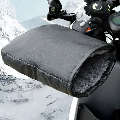 Motorcycle Handlebar Muffs - Waterproof Winter Mitts & Warmer Gloves for Bikes, Hand Covers & Warmers