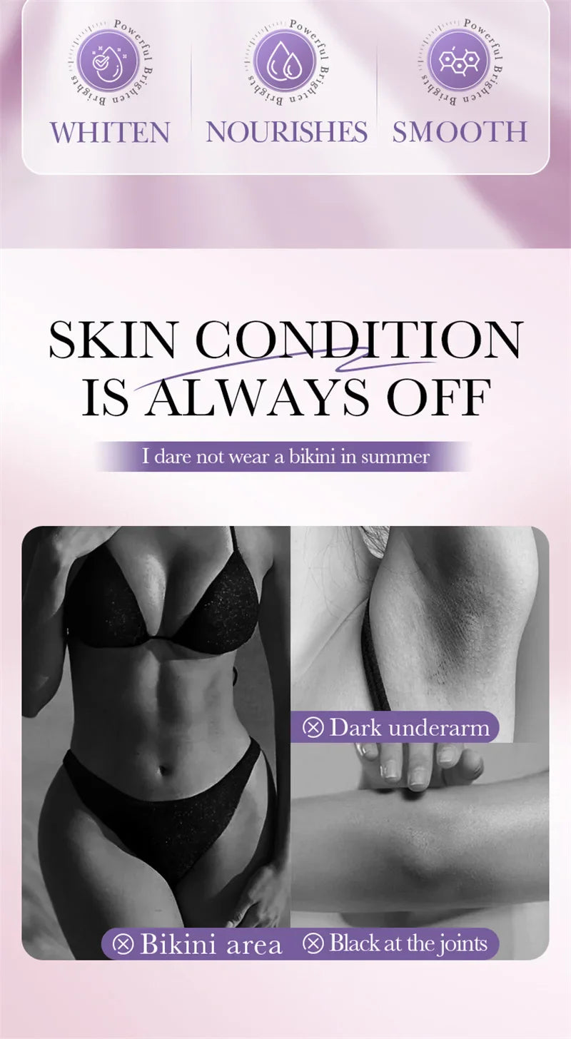 Whitening Cream for Private Parts – Underarm, Inner Thigh & Knee Brightening Serum