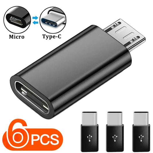 USB-C to Micro USB Adapter — Male to Female Converter for Android Phones & Tablets, Compatible with Xiaomi & Huawei