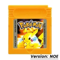 Pokemon GBC Game Cartridge — Red, Blue, Crystal, Gold, Green, Silver, Yellow 16-Bit for GB/SP