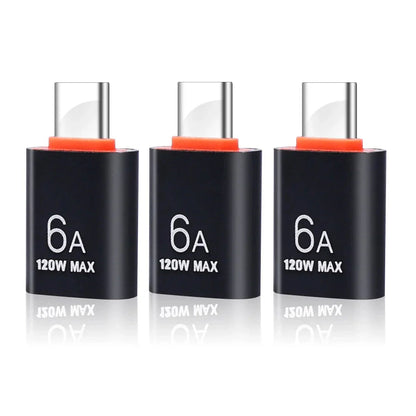 6A USB 3.0 to Type-C & Type-C to USB OTG Adapter – Fast Charging Connector for Samsung, Xiaomi, PC & MacBook Pro
