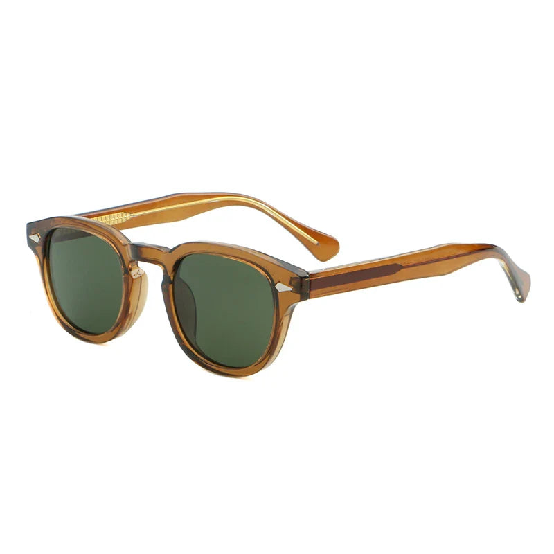 CATERSIDE Retro Round Sunglasses — Luxury Punk Pin Temple Shades for Men & Women, Sports, Leisure & Party UV400 Eyewear