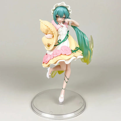 20CM Anime Hatsune Miku x Cinnamoroll Figure – Collectible Decorative Model, Kawaii Gift for Kids