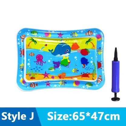 Cats & Dogs Inflatable Water Play Mat — Thickened Sensory Water Bed with Fish for Pet Interactive Fun