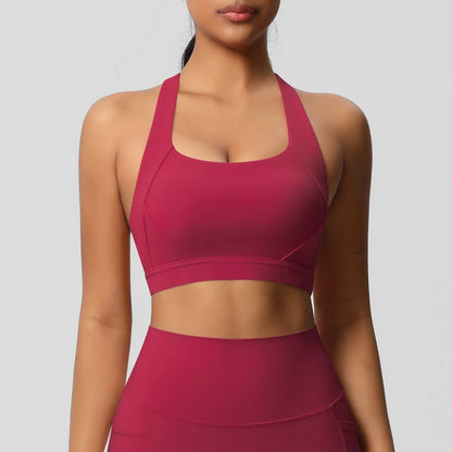 Women Fitness Yoga Sports Bra – Sexy Push Up Beauty Back Crop Top for Running, Workout & Active Wear