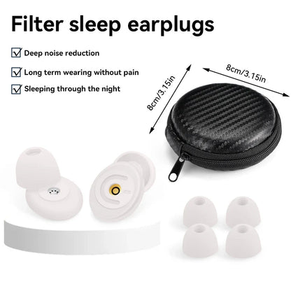 Soft Reusable Noise Reduction Earplugs – Hearing Protection for Concerts, Travel, Work & Sleep
