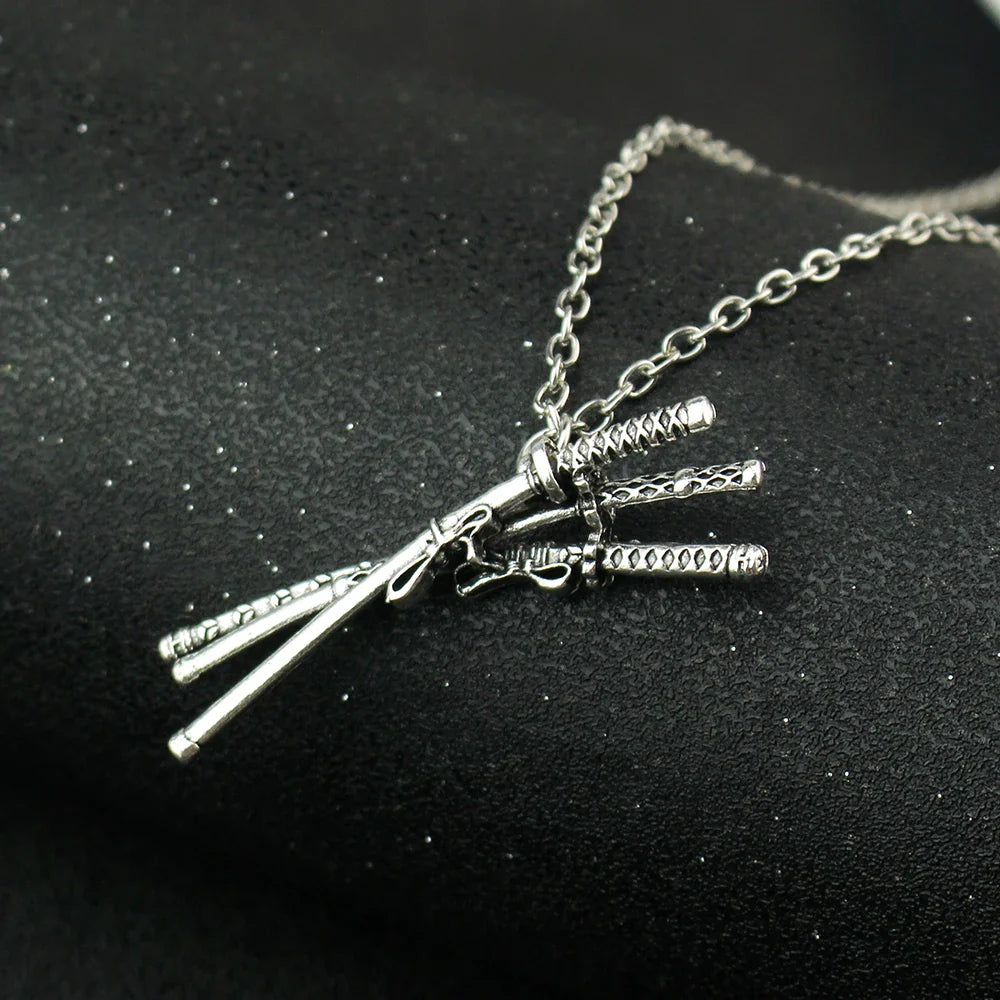 Roronoa Zoro Necklace – Three Swords Pendant Cosplay Anime Jewelry Accessory