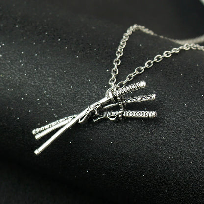 Roronoa Zoro Necklace – Three Swords Pendant Cosplay Anime Jewelry Accessory