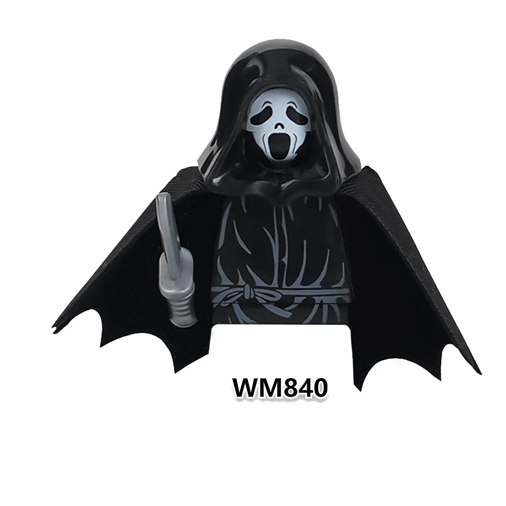 Horror Movie Action Figure Building Blocks – M3gan, Nun & Ash Terrifier Halloween Toy Gift