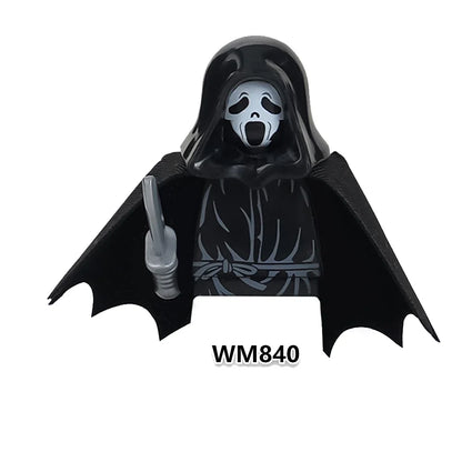 Horror Movie Action Figure Building Blocks – M3gan, Nun & Ash Terrifier Halloween Toy Gift