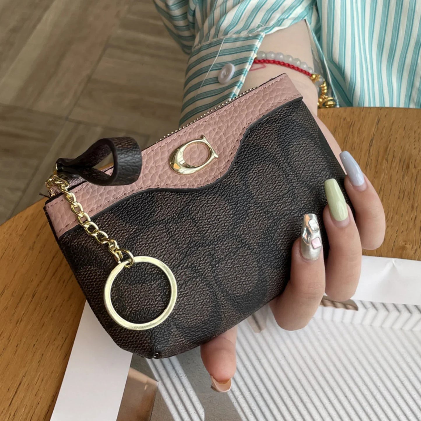 2026 Classic Floral Mini Wallet - Women's Leather Coin Purse & Card Holder