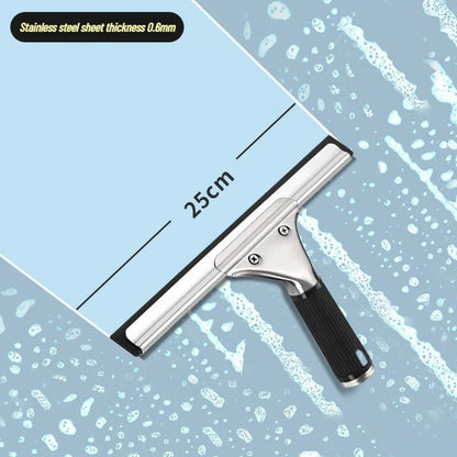 Silicone Blade Window Squeegee Cleaner – Multi-Surface Glass Wiper Tool for Home, Bathroom, Shower, and Car Windows with Hanging Hook