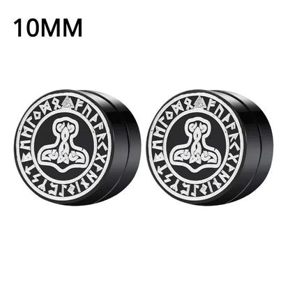 Crystal Magnetic Ear Studs – Punk Round Zircon Non-Piercing Earrings for Men & Women