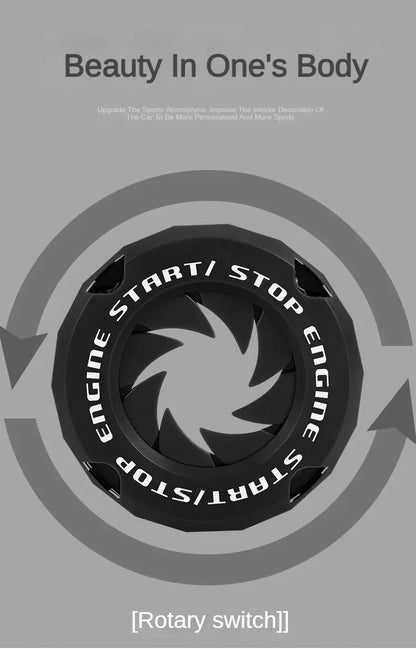 Car One-Key Start/Stop Button Cover – Engine Ignition Protective Sticker for Car & Motorcycle Interior Decoration