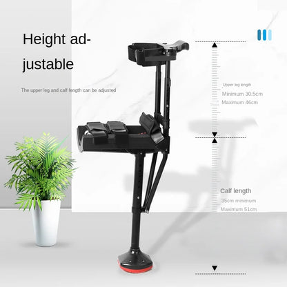 Ergonomic Hands-Free Knee Crutch — Adjustable Adult Mobility Aid for Walking Support