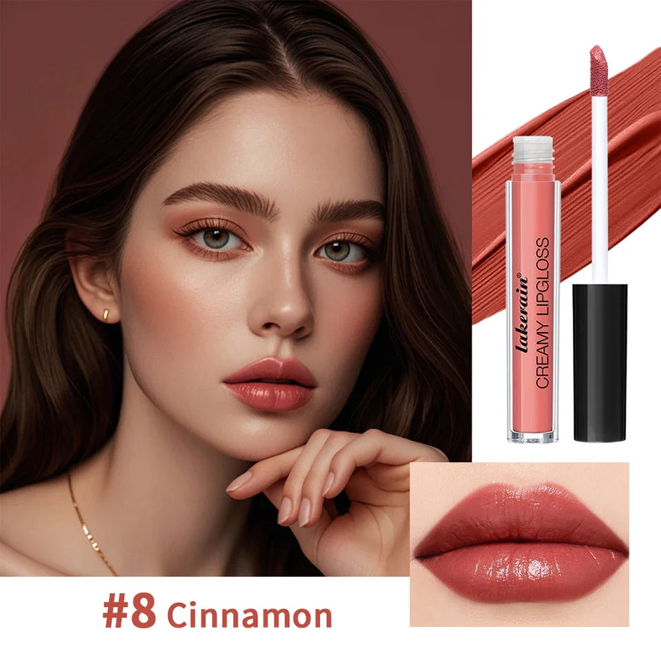 Velvet Matte Lip Gloss – 8 Colors Long-Lasting, Non-Drying, Moisturizing Plumping Lipstick for All Skin Tones