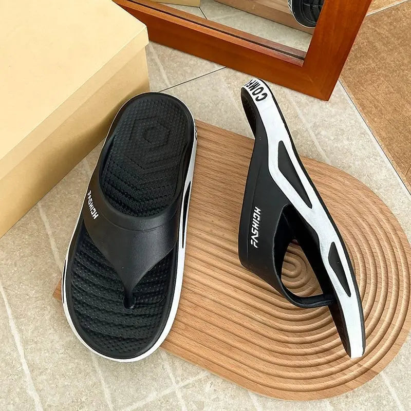 Unisex Summer Beach Flip Flops - Breathable Casual Outdoor Sandals for Men & Women