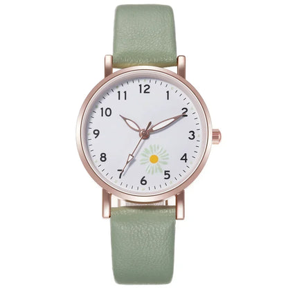 Luxury Luminous Retro Women’s Quartz Watch – Leather Strap Ladies Wristwatch