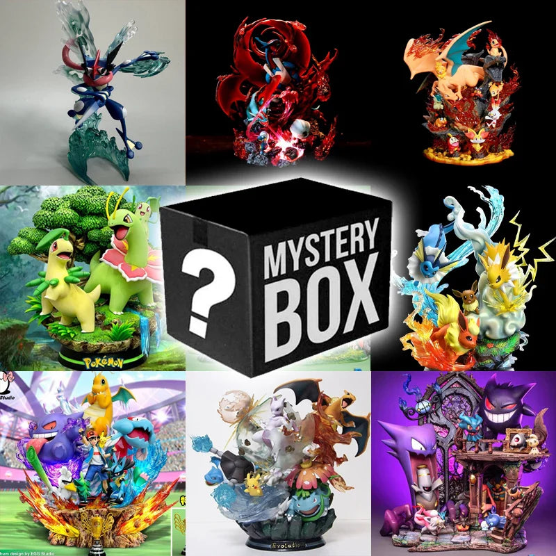 Pokemon Vulpix Anime Figure – PVC Scene Version Collectible Toy Mystery Surprise Box Gift for Kids