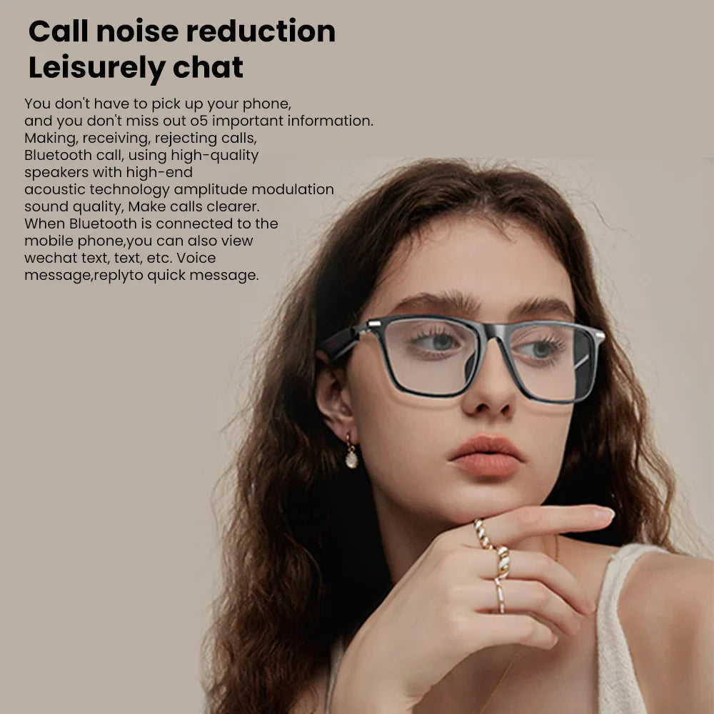 2025 Smart Glasses M01 – Bluetooth Sunglasses with Polarized, Blue Light Filtering Lenses, Waterproof for Men