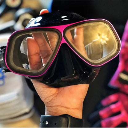 Apollo's Free Diving Mask – Aluminum Alloy Frame, Configurable Eye Degrees, Scuba and Snorkeling Glasses, Wet Tube Set
