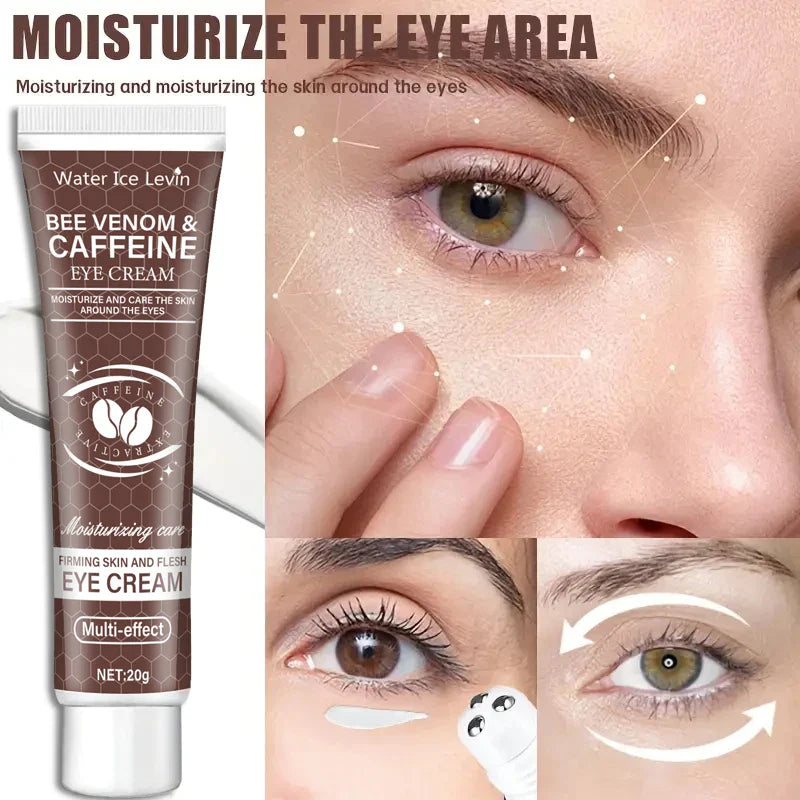 Natural Caffeine Eye Cream 20g – Intensive Moisturizing & Firming Treatment for Dark Circles, Puffiness, Wrinkles & Anti-Aging Eye Care