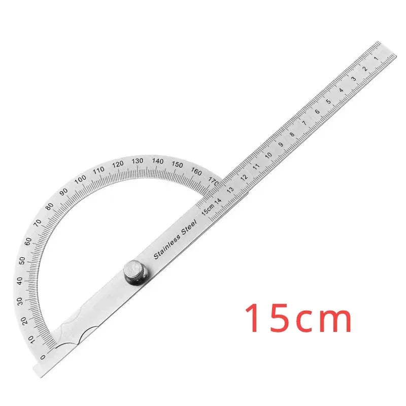 Goniometer Stainless Steel Protractor – Multi-Angle Measuring Ruler for Carpentry, Angle Meter & Finder Tool