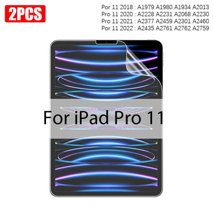 2PCS Paper-Like Screen Protector for iPad (10th Gen, Pro 11/12.9, Air 5/4, Mini 6, 7-9th Gen)