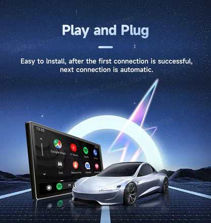 8+128GB Carlinkit TV Box — Android 13 Wireless CarPlay & Android Auto Adapter, 8-Core Qualcomm, HDMI