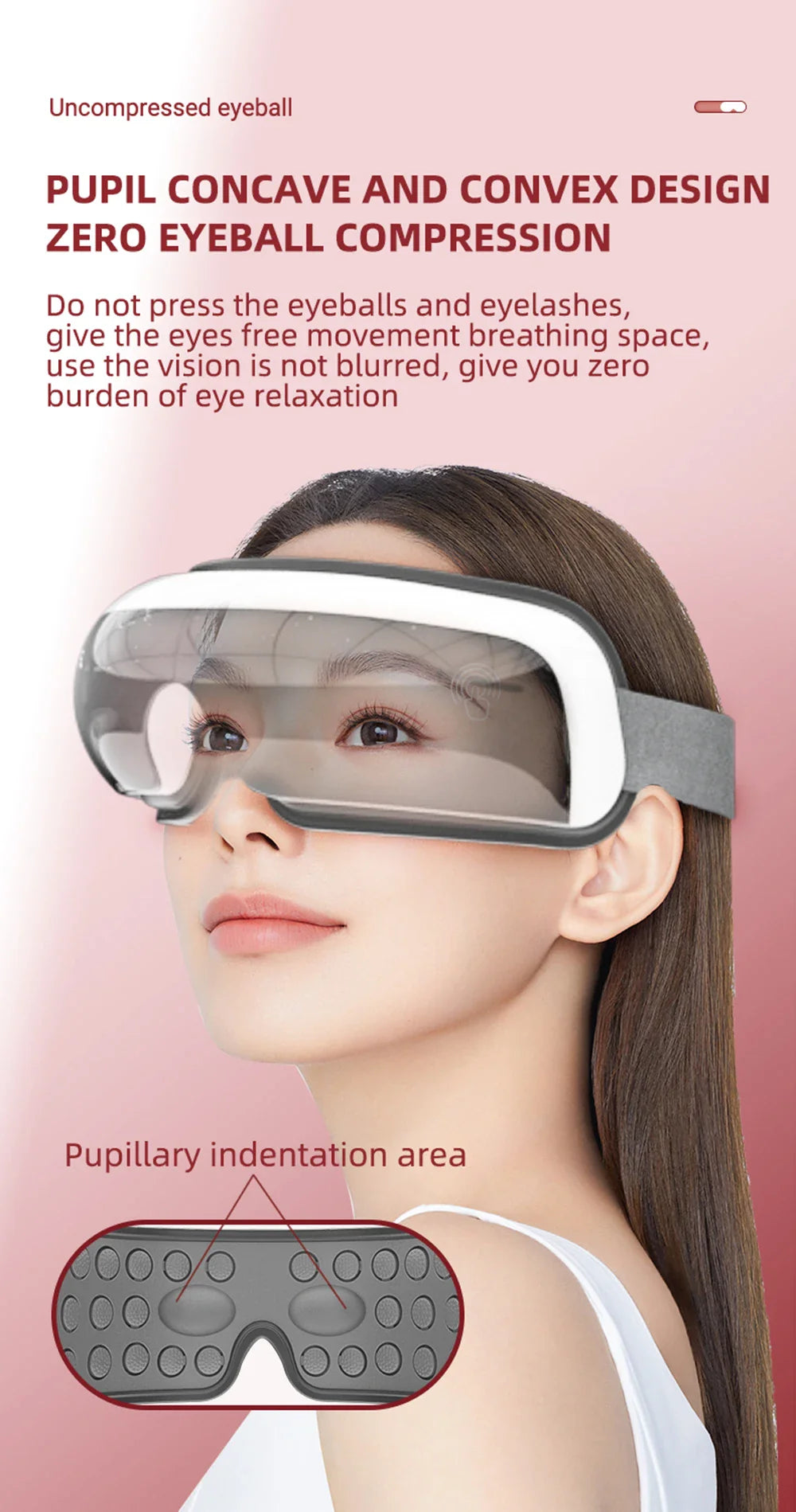 Electric Eye Massager – Vibration & Hot Compress with Air Bag for Dark Circles, Fatigue & Eye Care