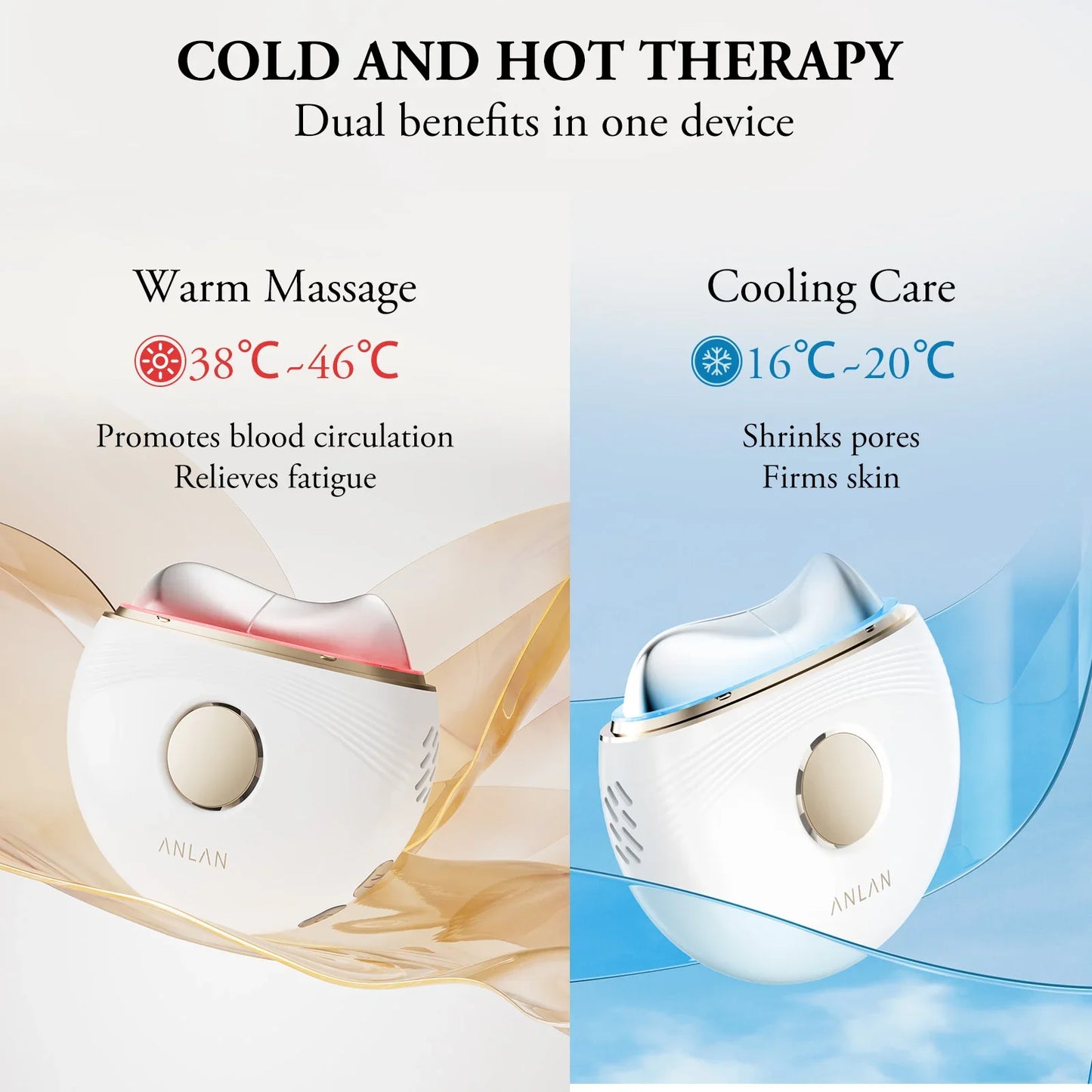 ANLAN Electric EMS Face & Body Massager – Guasha Therapy, Skin Lifting, Firming, Edema & Heat Treatment Beauty Device