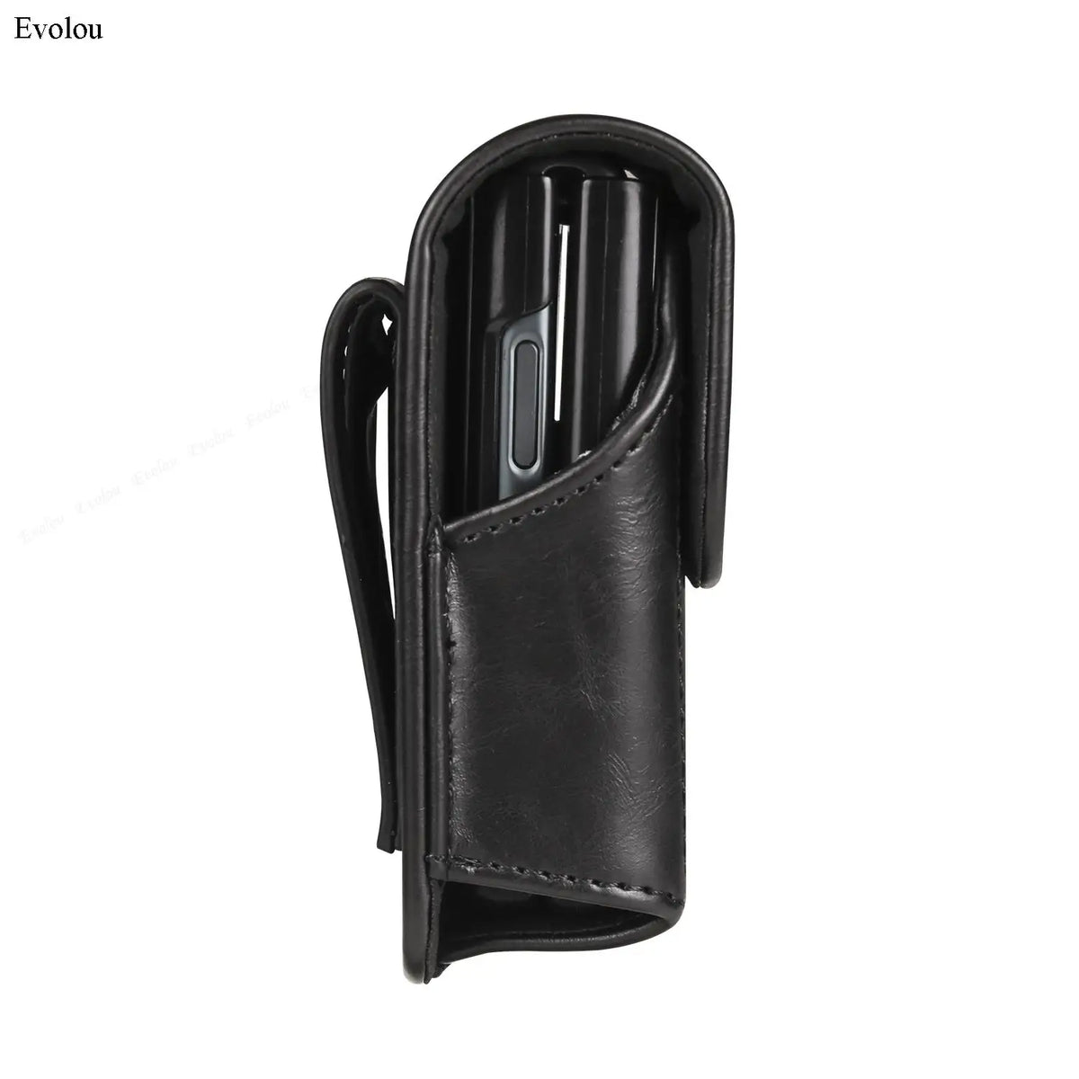 Universal Genuine Leather Phone Bag with Belt Clip Holster - Compatible with Moto Razr 40, Samsung Z Flip 5/4, Huawei P50, Pocket Waist Cover