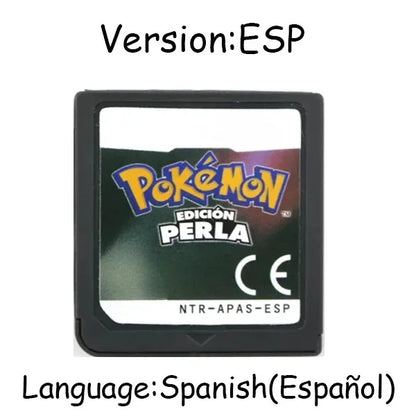 Pokemon Series DS Game Cartridge – Platinum, Pearl, Diamond, HeartGold, SoulSilver, Multilingual for NDS/3DS Consoles