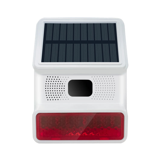 IP65 Waterproof Wireless Solar Strobe Siren Alarm – 433MHz Security for WiFi & GSM Home Alarm System