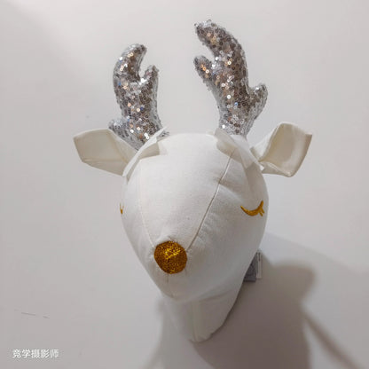 Handmade 3D Felt Animal Heads — Elephant & Swan Wall Hanging Decor for Nursery & Kids’ Bedroom