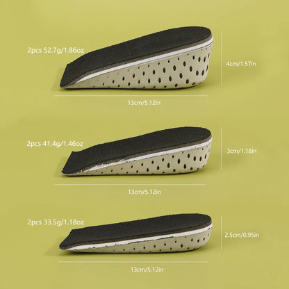 Heightening Insoles Shoe Lift — 1 Pair Taller Pad for Height Increase