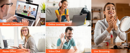 NUROUM V11 2K Webcam with Dual Microphones – 1080P 60fps & 1440P 30fps USB Camera for PC & Laptop