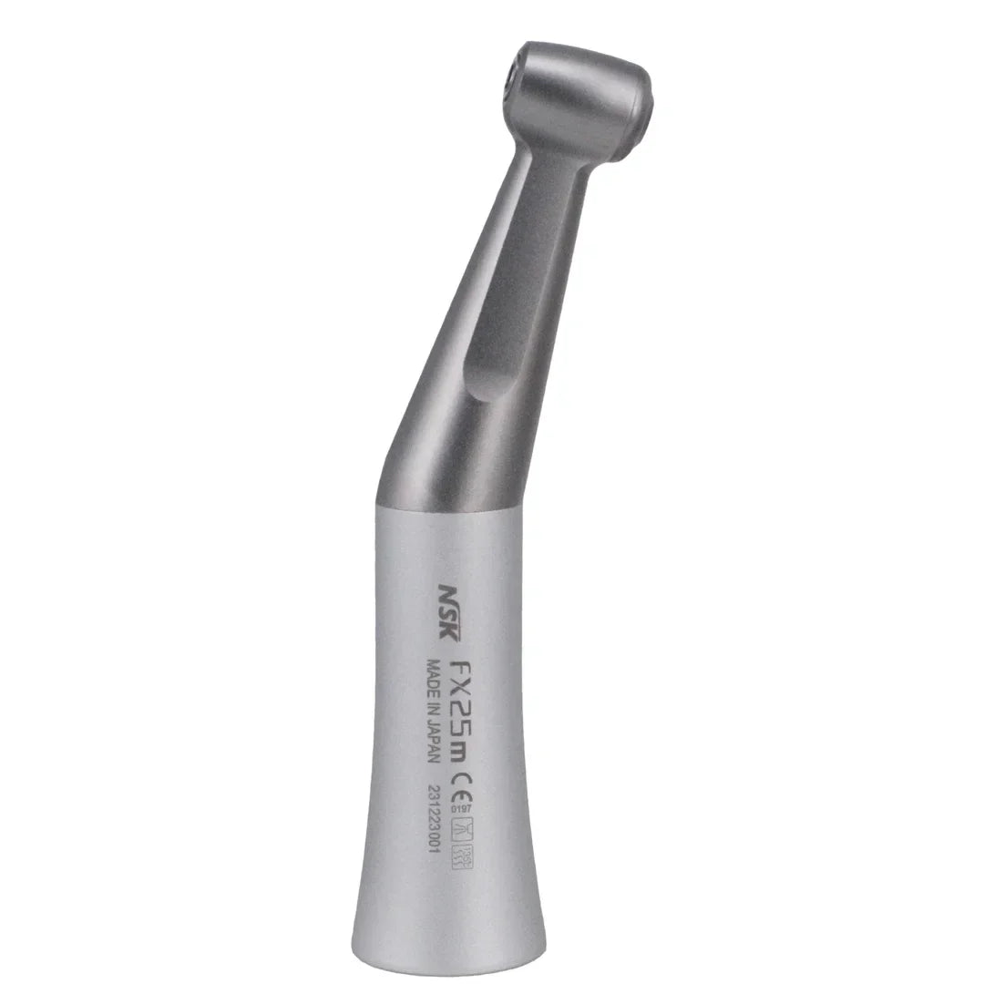 NSK FX25 FX65 1:1 Direct Drive Contra Angle — Low-Speed Dental Handpiece with Mini Head for Polishing