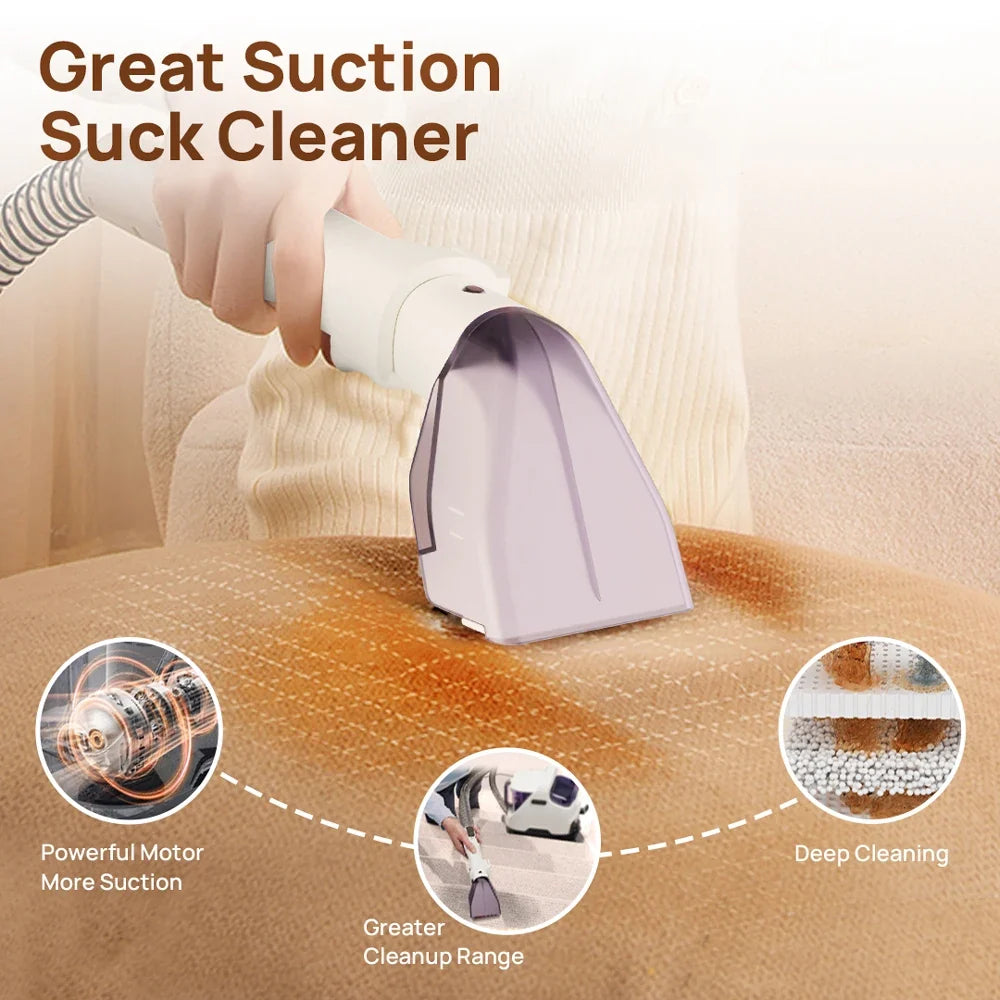 Portable Carpet & Upholstery Cleaner - Multi-Purpose Deep Cleaning Machine for Home