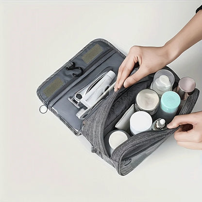 Cartoon Eye Portable Makeup Bag – Unisex Cosmetic Organizer & Toiletry Hanging Pouch for Travel, Shaving & Makeup Storage
