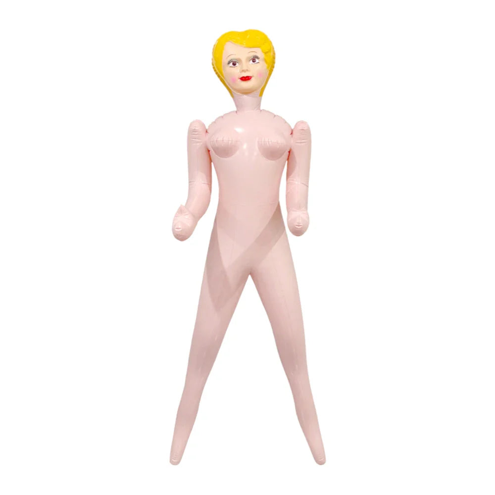 Inflatable PVC Mask Doll – Funny Adult Party Prank, Entertainment Decoration & Gift for Singles Events