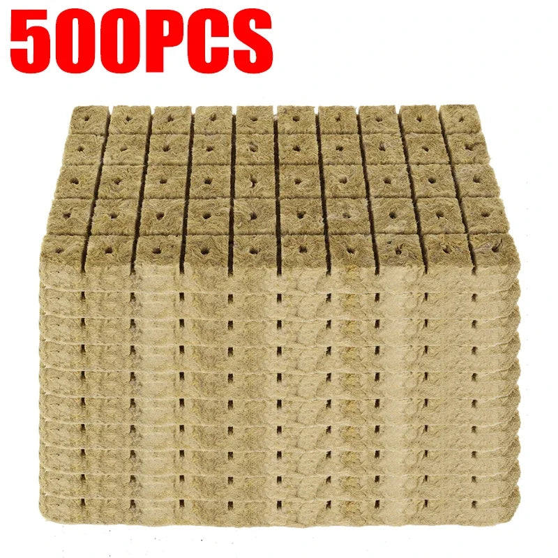Seedling Grow Cubes — Stonewool Soilless Hydroponic Blocks for Vegetable & Plant Growing
