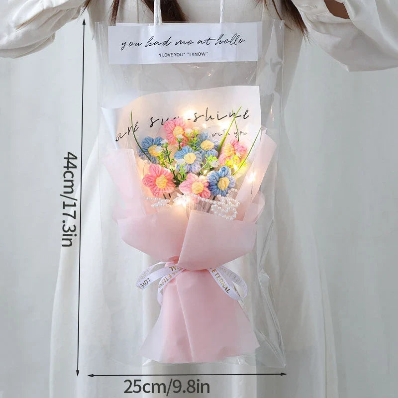 Graduation Bouquet 2025 – Crochet & Knitted Artificial Flowers for Wedding, Valentine’s & Special Occasion Gifts