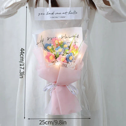 Graduation Bouquet 2025 – Crochet & Knitted Artificial Flowers for Wedding, Valentine’s & Special Occasion Gifts