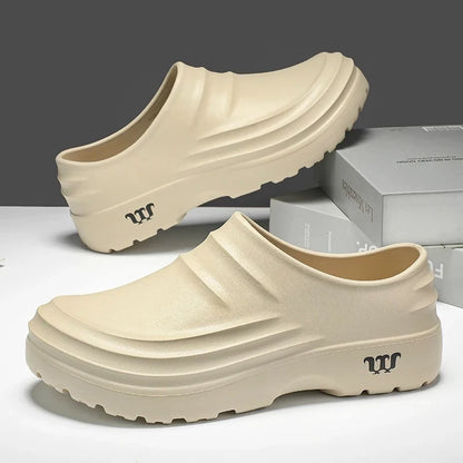 Men's Anti-Slip Chef Shoes - Waterproof Clog Sandals for Work, Garden, Beach & Casual Wear