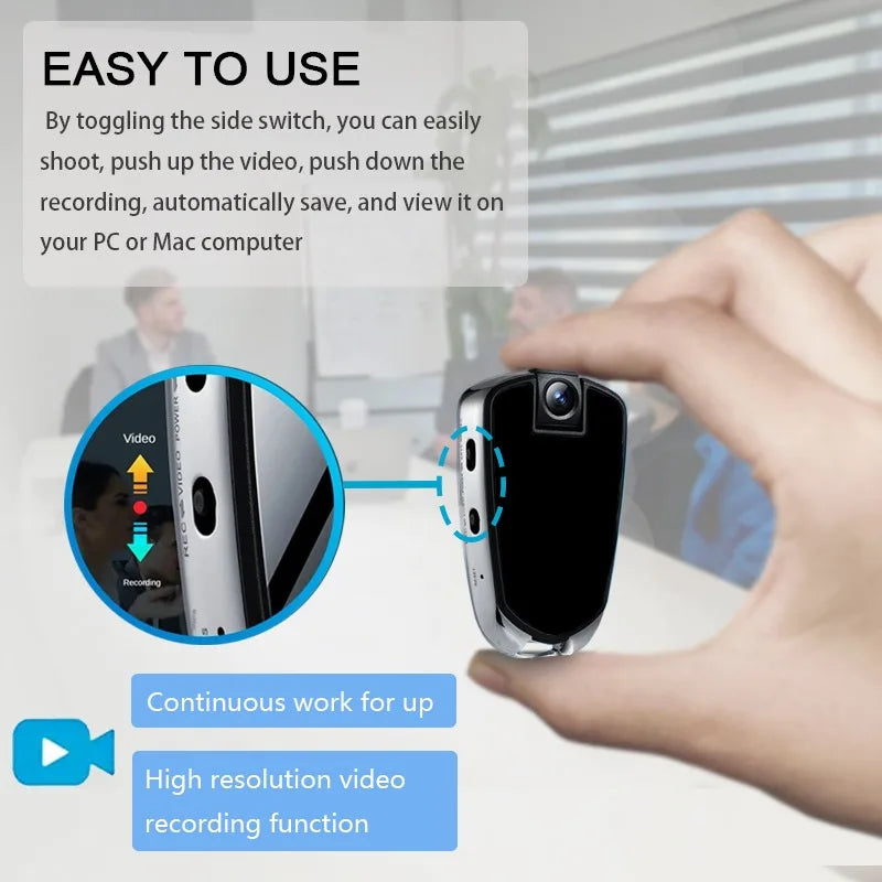 Mini 1080P Voice Recorder Camera – Compact Digital DV Subminiature Video Recorder