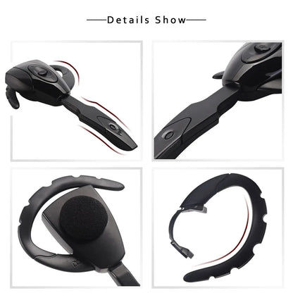 Wireless Bluetooth Headphones – Business Earphones with Microphone, Rechargeable, Handsfree for Car, Driving & Sports