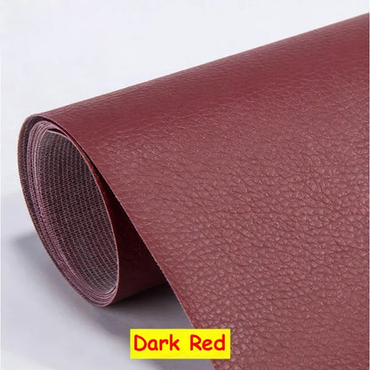 Large PU Leather Repair Patch Roll - Self-Adhesive Faux Leather Repair Tape for Sofa, Car & EV Seats
