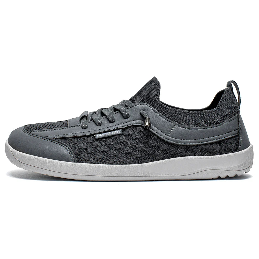 HOBIBEAR Barefoot Shoes — Men & Women Slip-On Wide Toe Walking Sneakers, Lightweight Breathable Minimalist Zero Drop Shoes